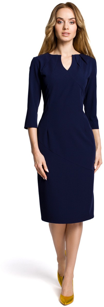 Made Of Emotion Woman's Dress M366 Navy Blue