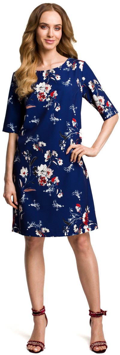 Made Of Emotion Woman's Dress M379 Navy Blue