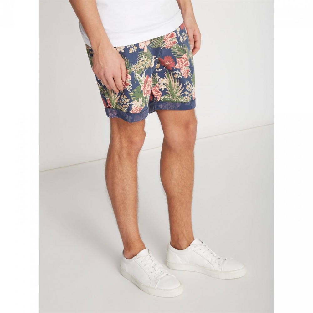 Criminal Tropical Printed Shorts