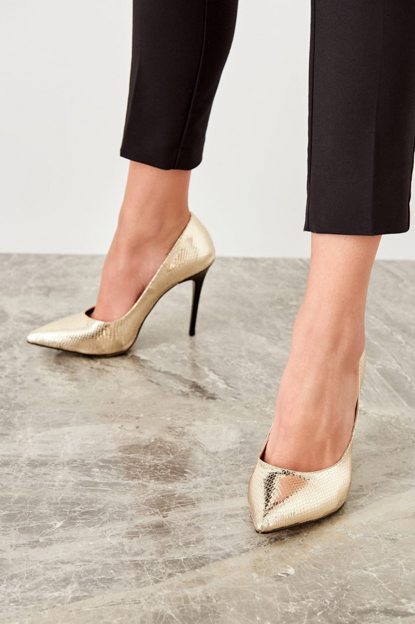 Trendyol Gold Women's Wedge-Heeled Shoes