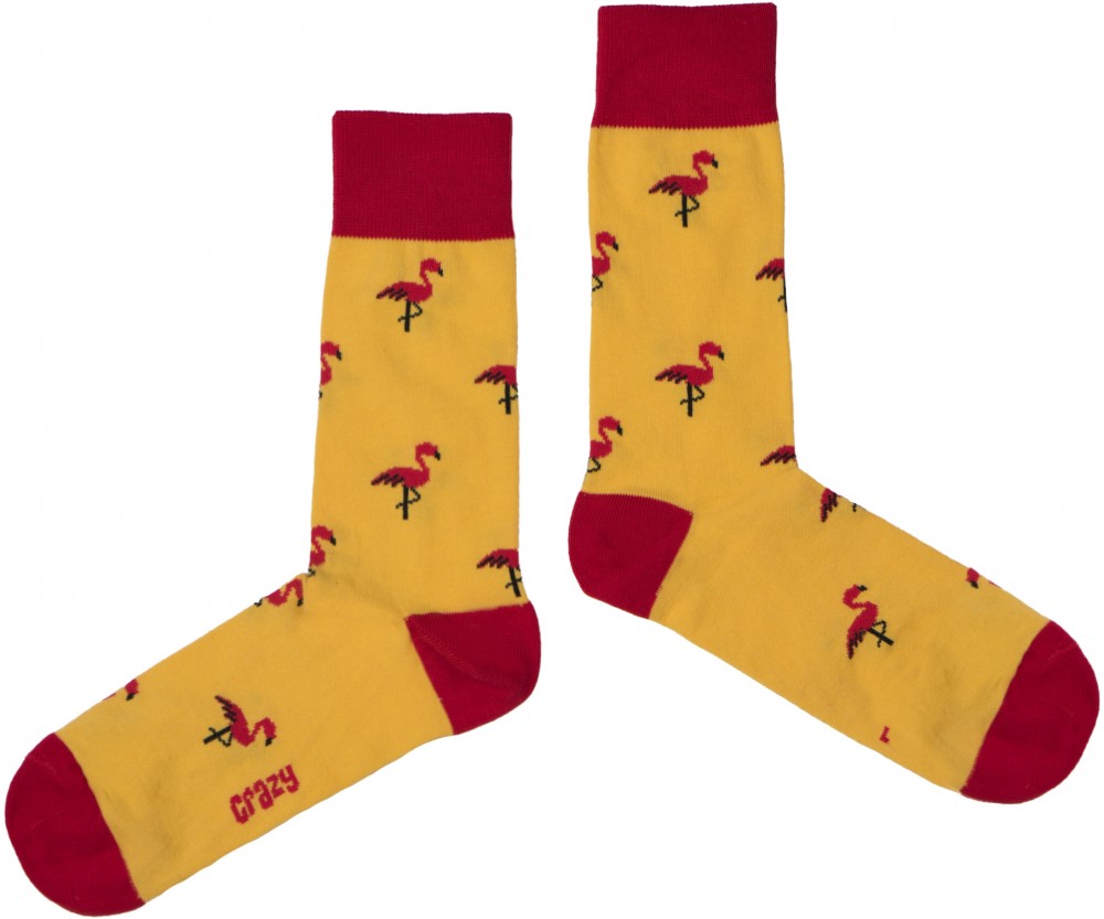 Crazy Socks Unisex's Socks Hot Flamingo