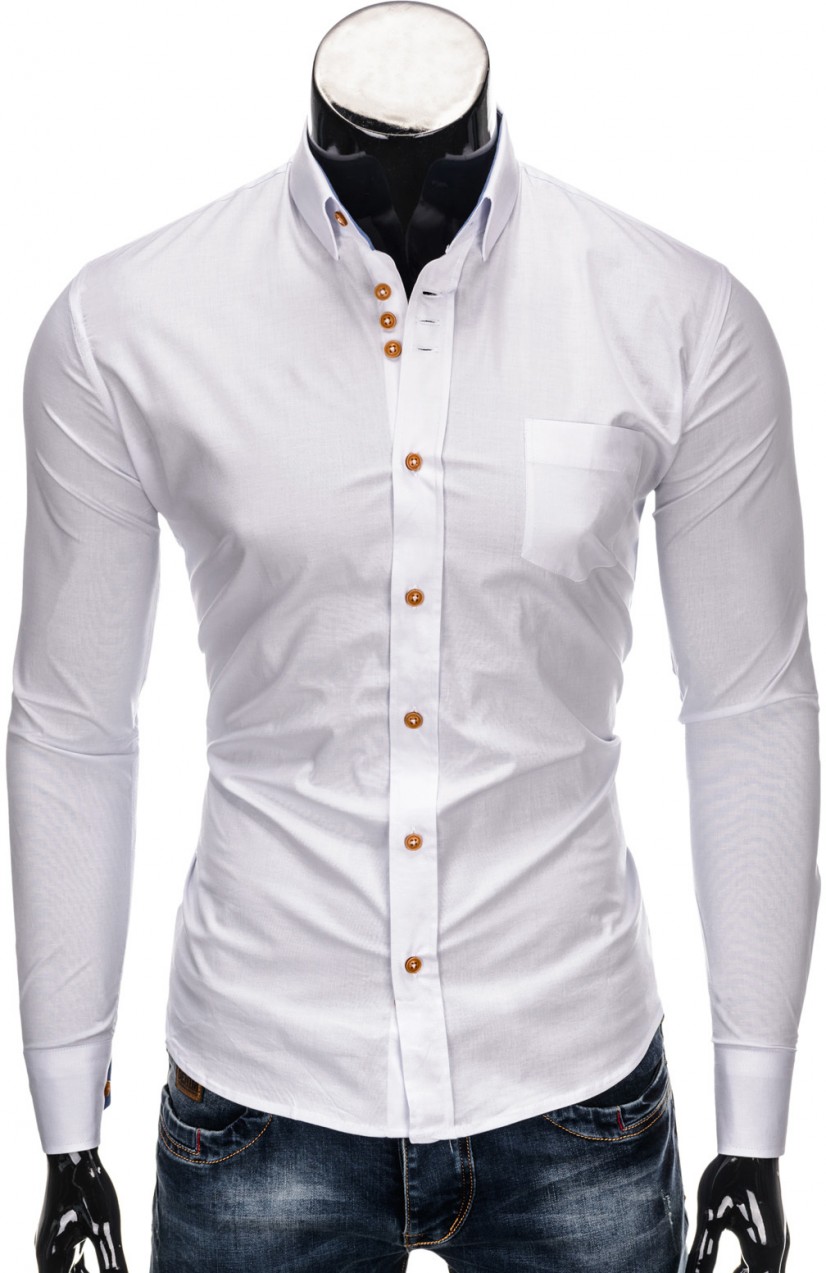 Ombre Clothing MEN'S ELEGANT SHIRT WITH LONG SLEEVES K302