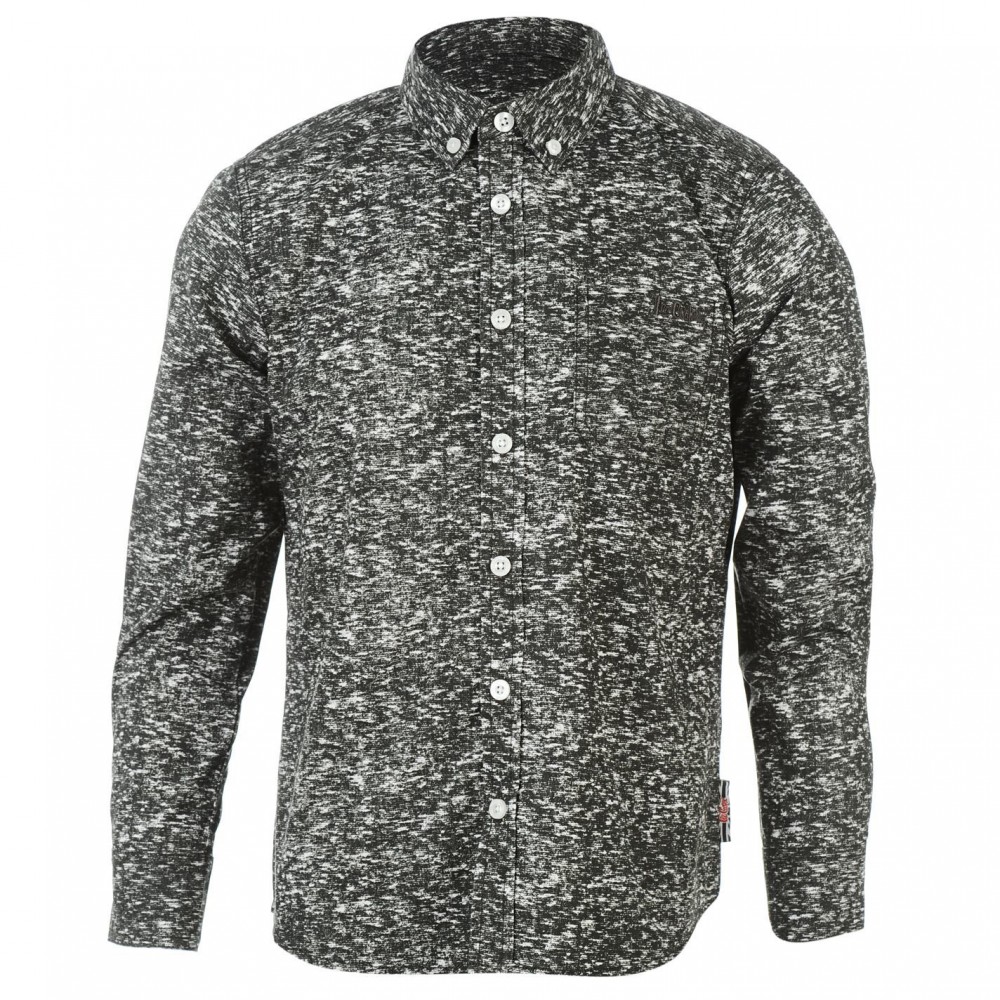 Lee Cooper Long Sleeve All Over Pattern Textile Shirt Boys
