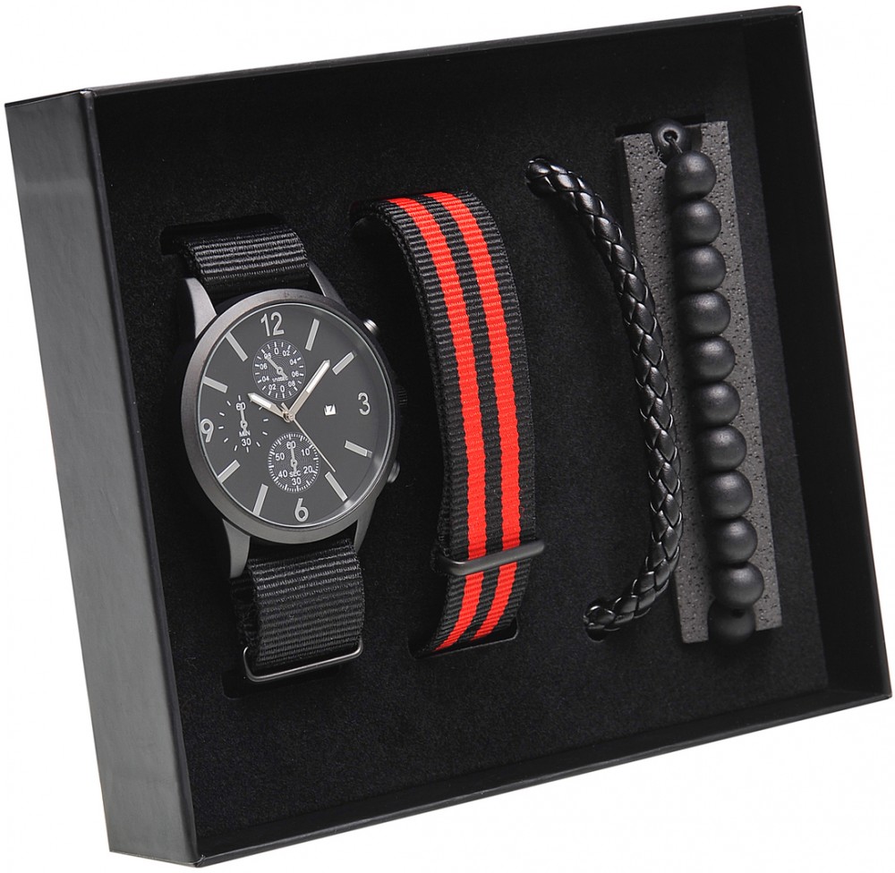 Top Secret MEN'S WATCH WITH EXCHANGEABLE STRAP AND BRACELET SET