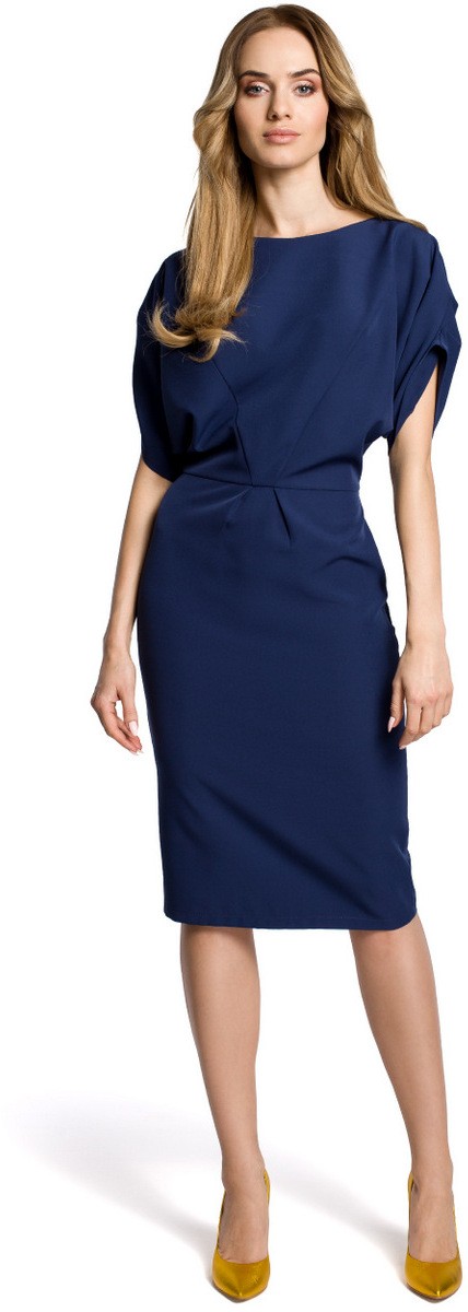 Made Of Emotion Woman's Dress M364 Navy Blue