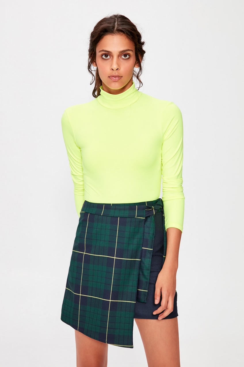 Trendyol Green Binding Detailed Skirt