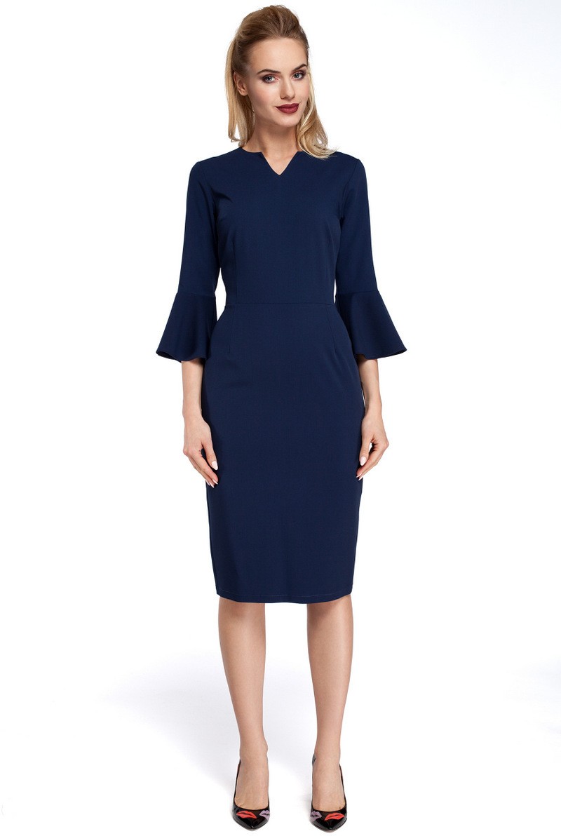 Made Of Emotion Woman's Dress M299 Navy Blue