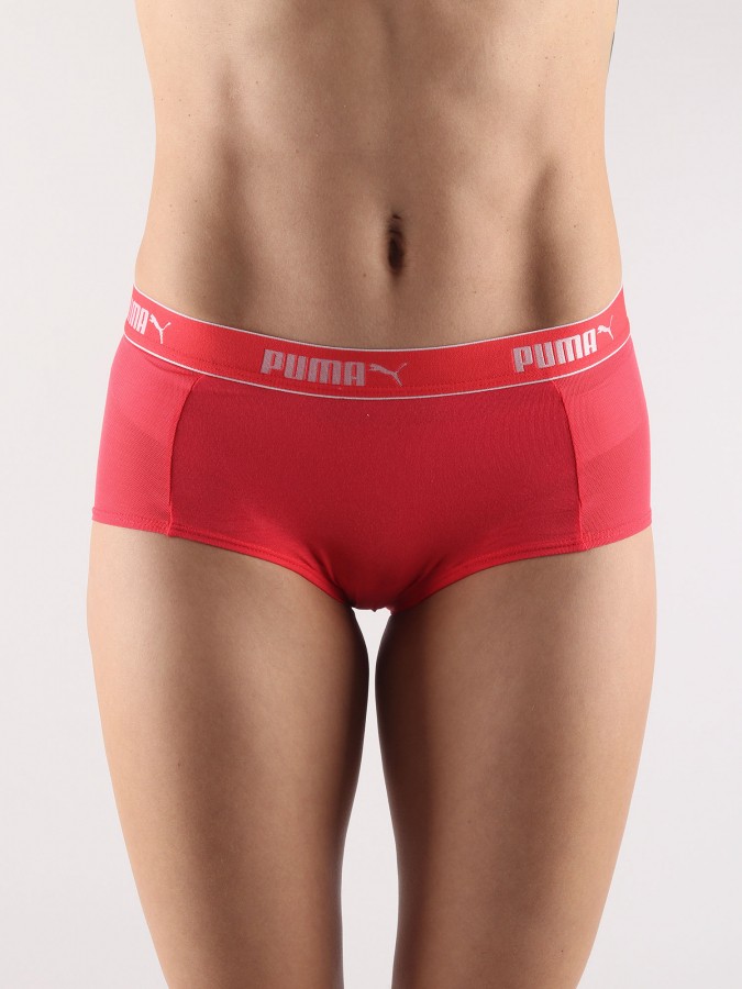 Panties Puma Mesh Mini Short 2 Pack Packed Red