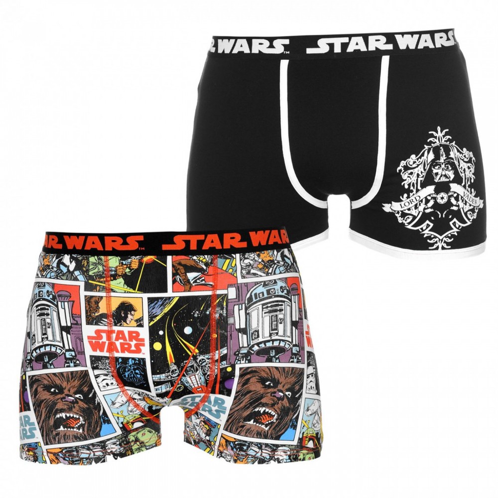 Character 2 Pack Boxers Mens