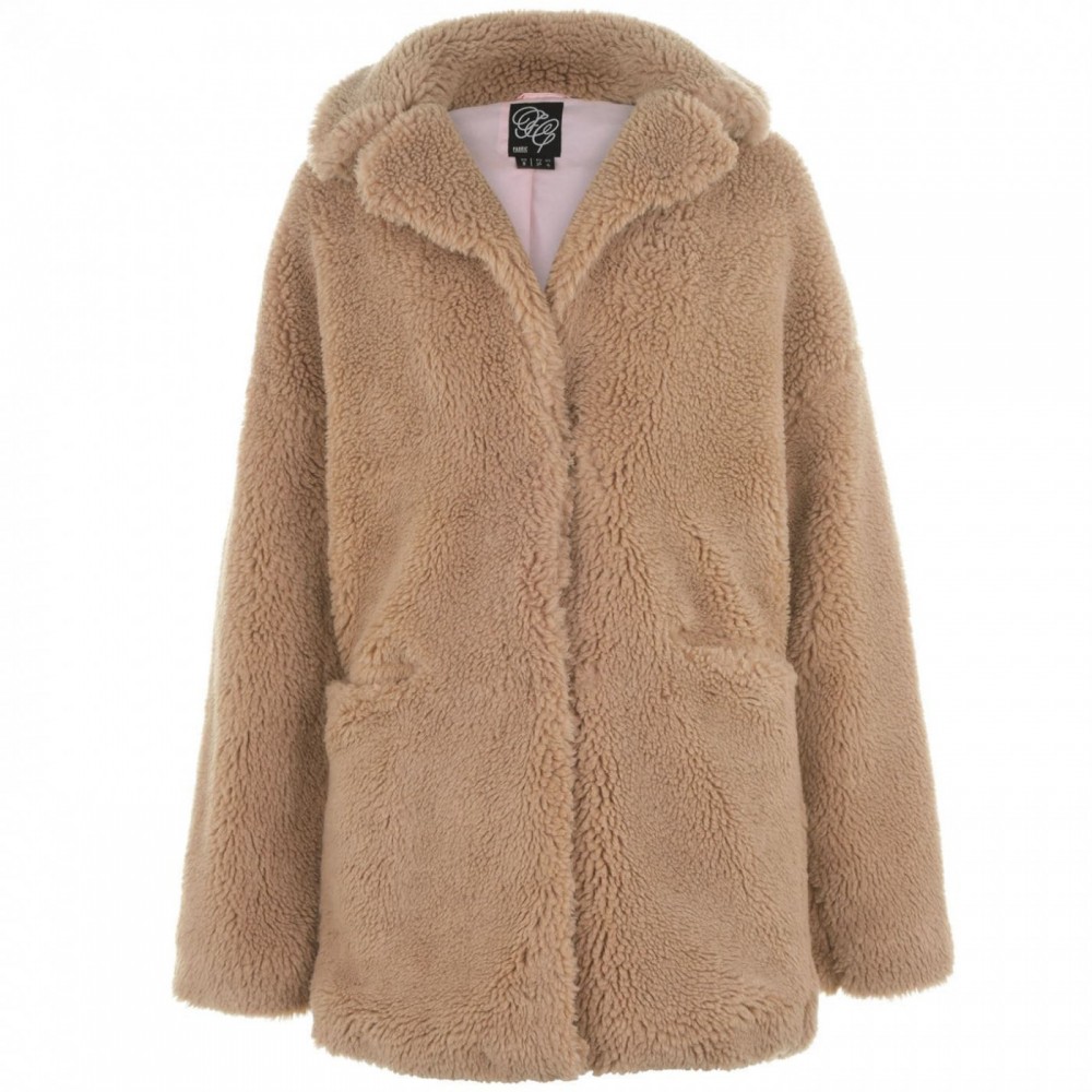 Női kabát Fabric Teddy Coat