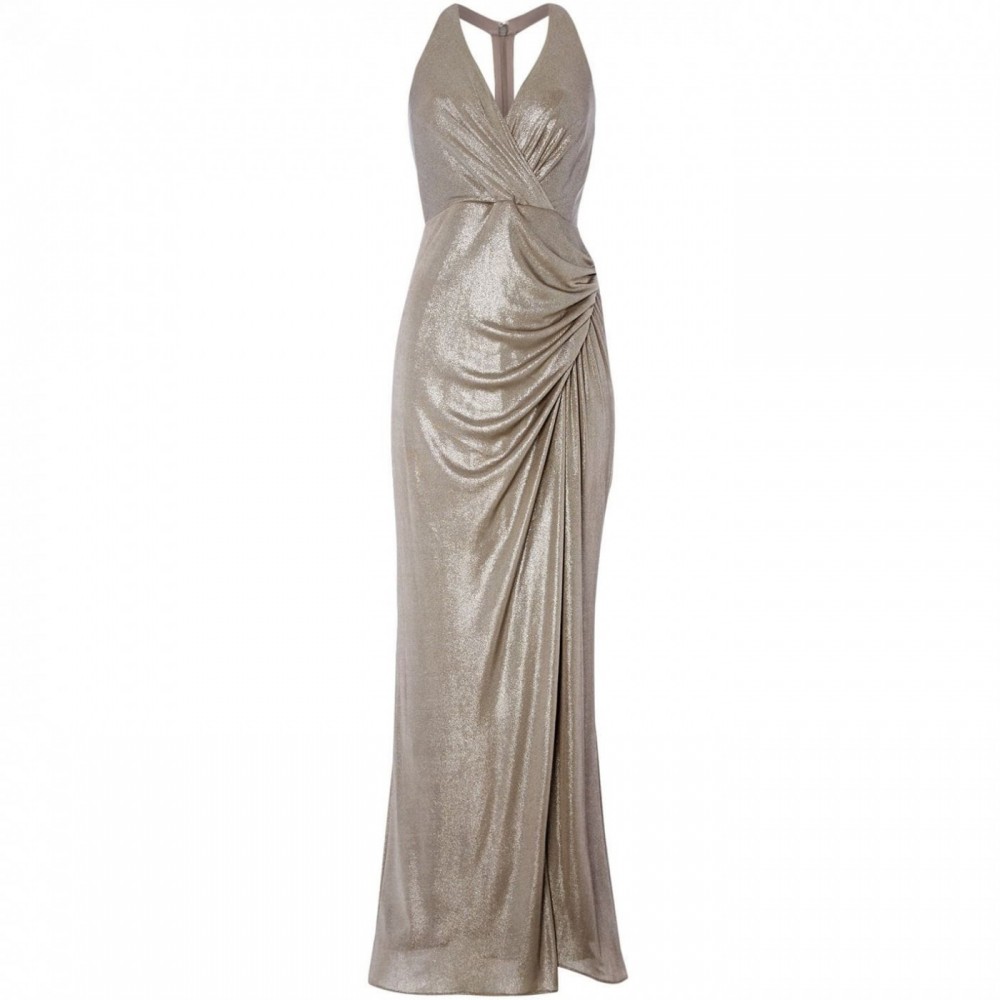 Adrianna Papell V neck gown