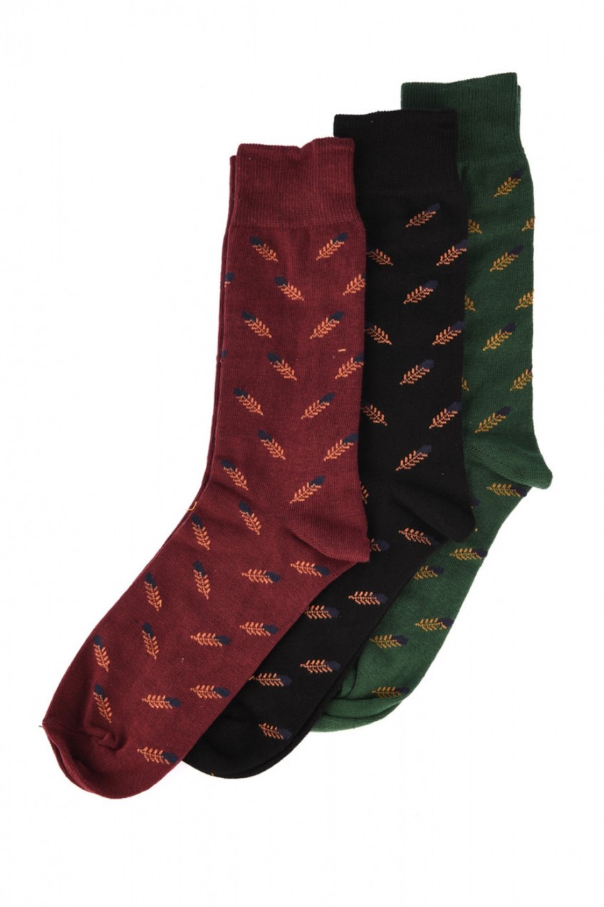Trendyol Multi-Coloured Men's Patterned 3-Way Socks