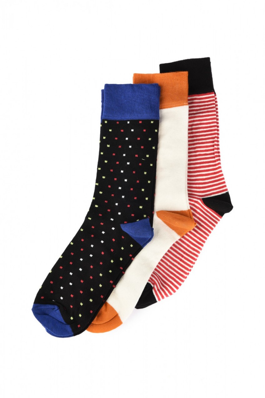 Trendyol Multi-Color Men Mixed 3 Pack Socks