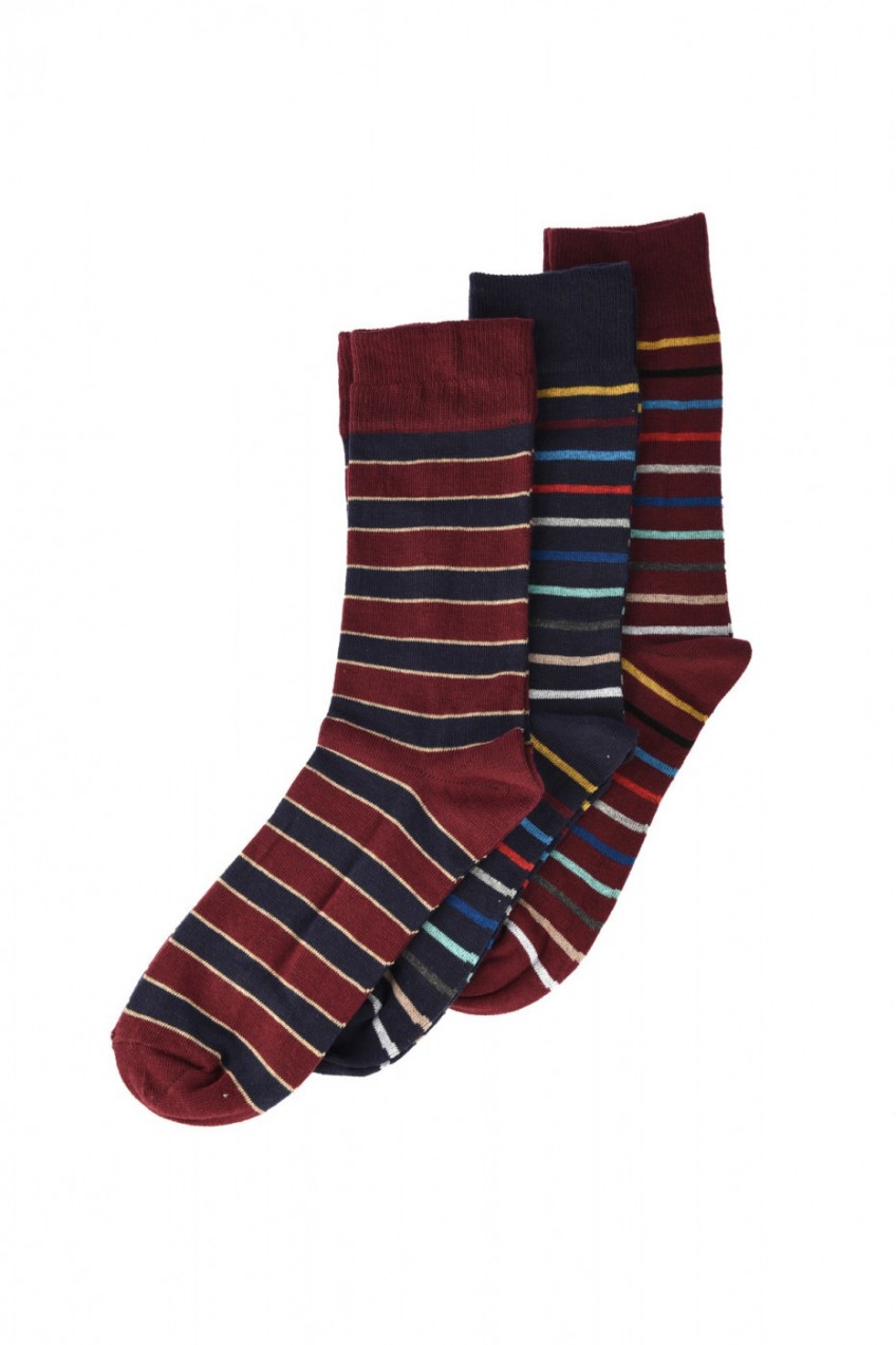 Trendyol MultiColored Men's Stripes 3 Socks