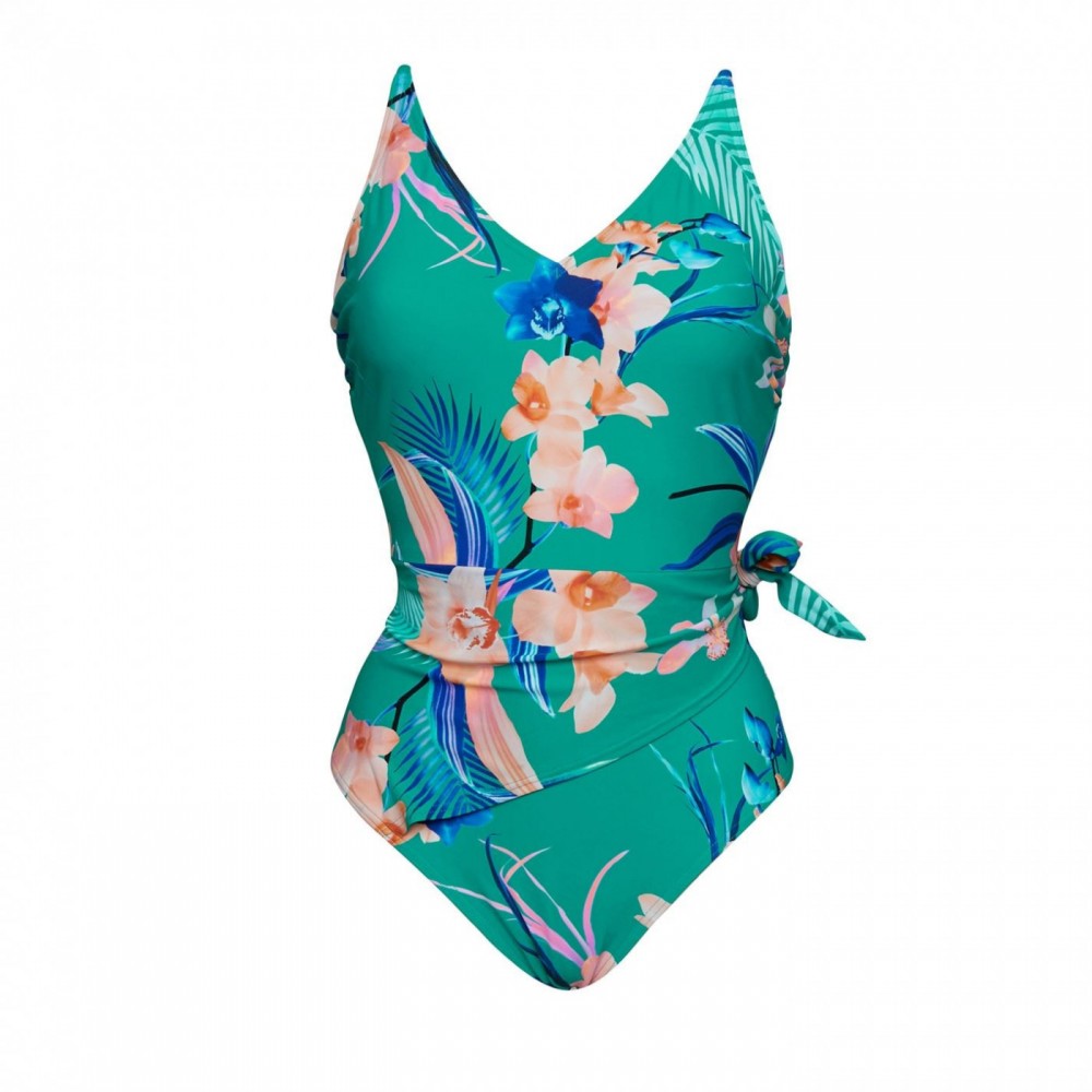 Figleaves Wrap Tie Waist Swimsuit