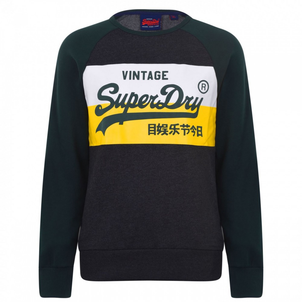 Superdry Vintage Block Crew Neck Sweatshirt