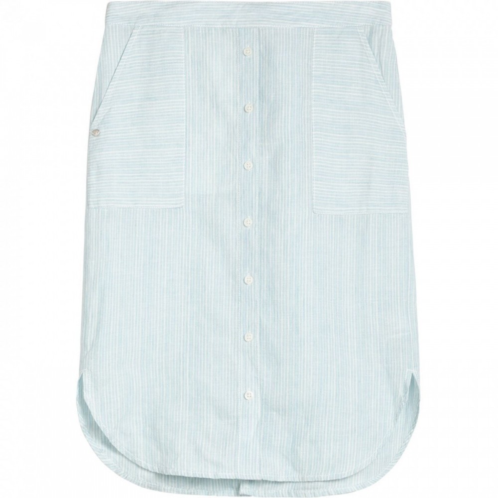 Sandwich Stripe Linen Skirt