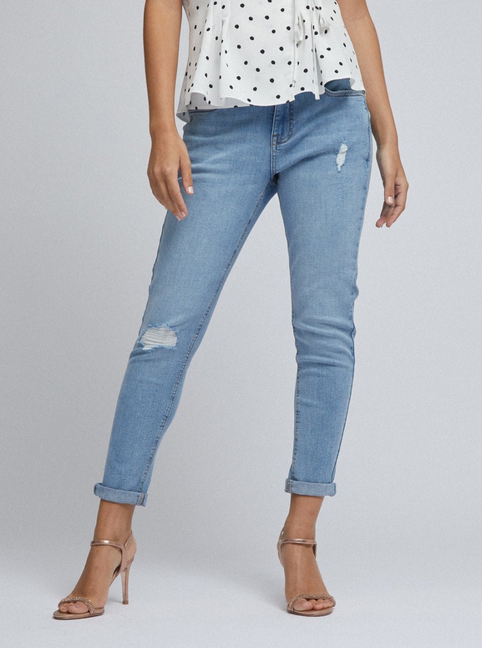 Blue Cropped Skinny Fit Jeans Dorothy Perkins Petite