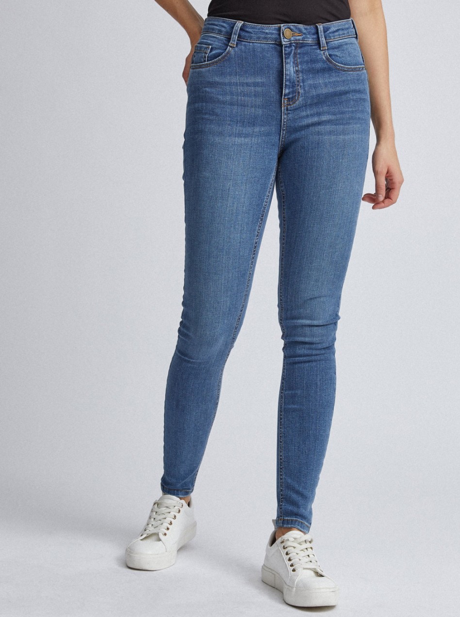 Light Blue Skinny Fit Jeans Dorothy Perkins Shape & Lift