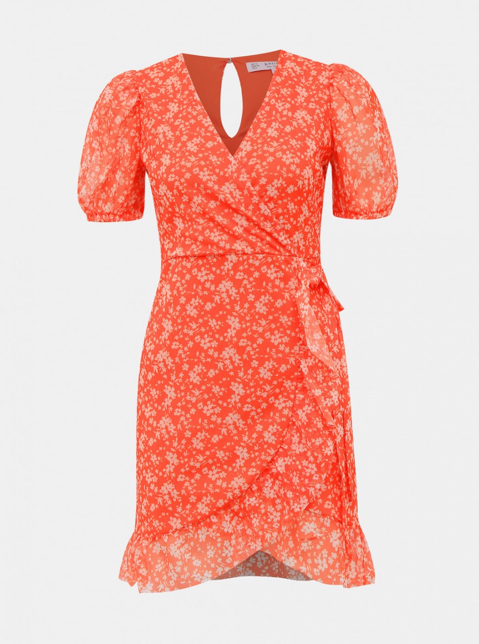 Miss Selfridge Petites Orange Floral Dress