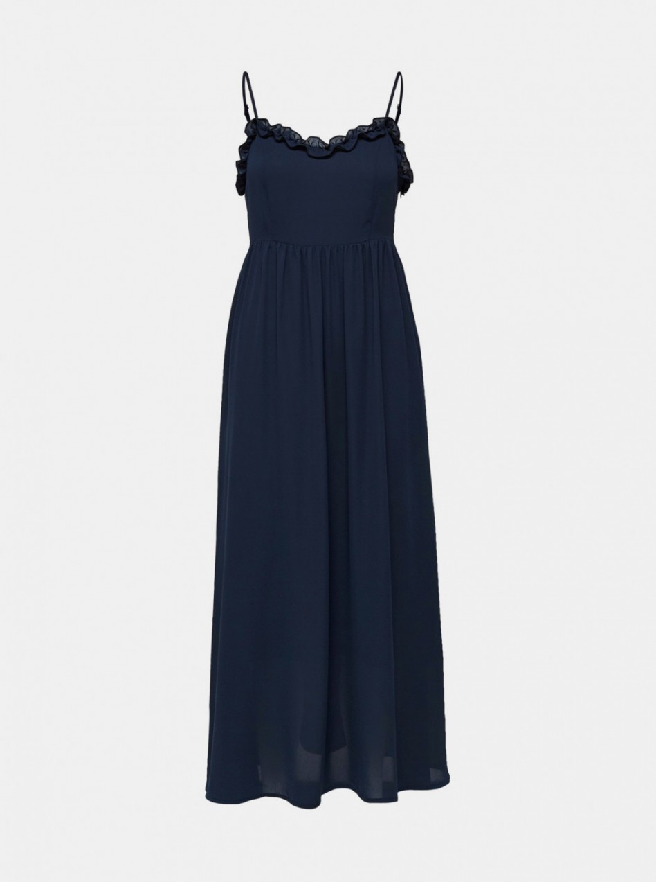 Dark Blue Maxi Dress Selected by Femme Fraya