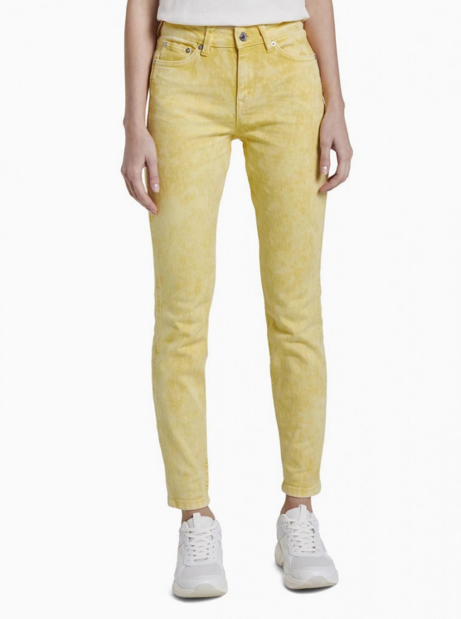 Yellow Women's Skinny Fit Jeans Tom Tailor Denim Nela