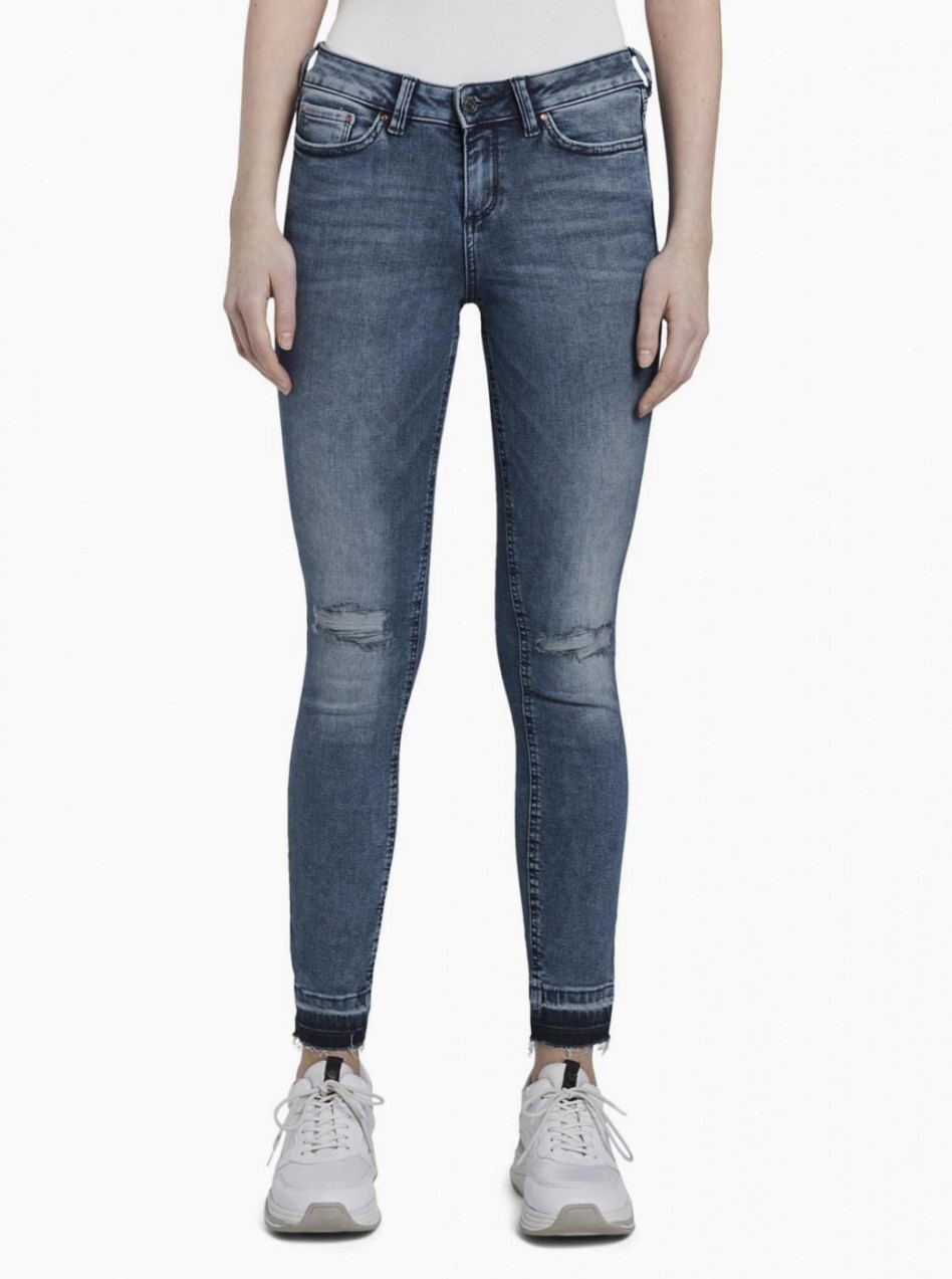 Blue Women's Skinny Fit Jeans Tom Tailor Denim