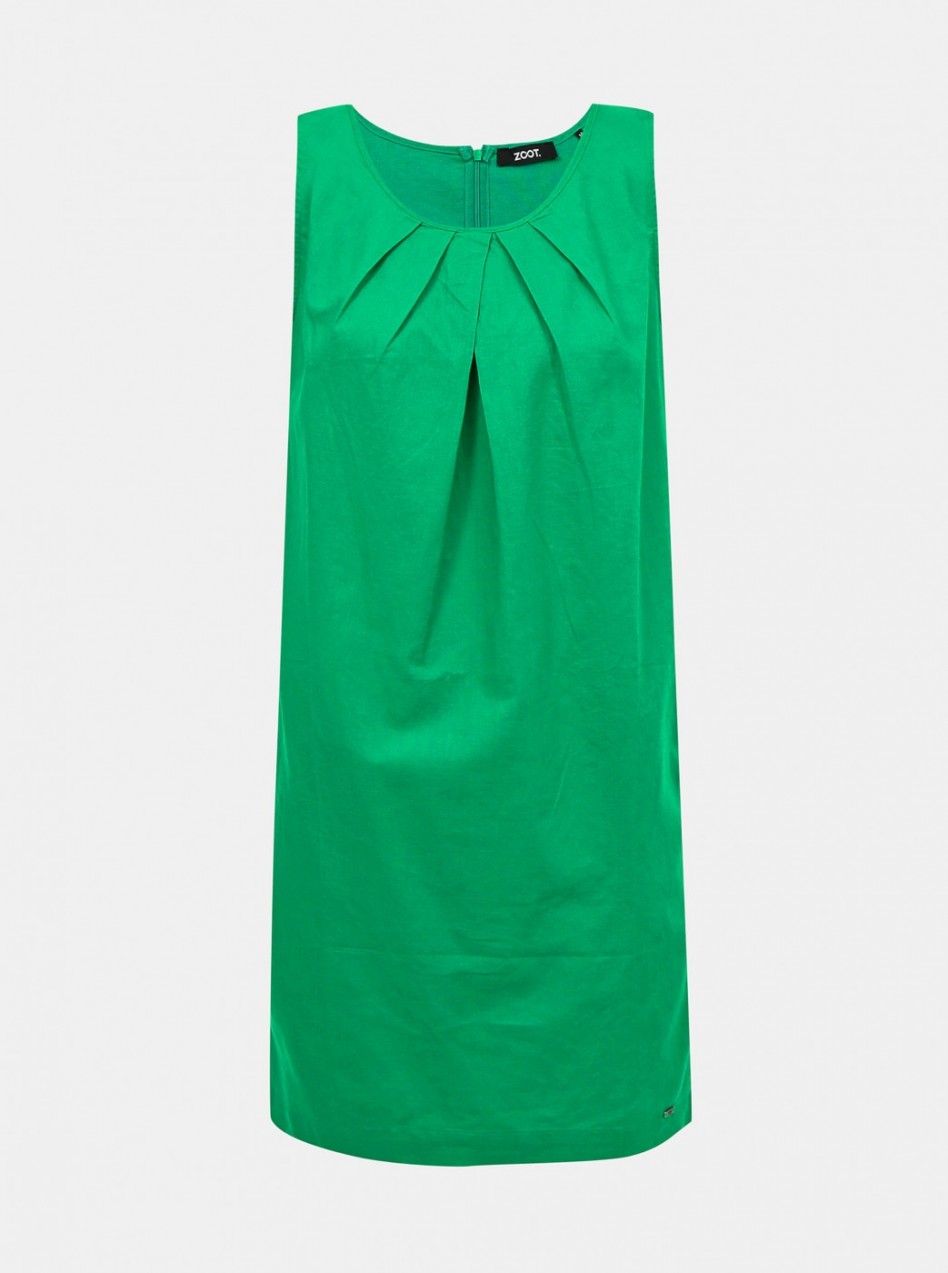 Green Linen Dress ZOOT Eleonora