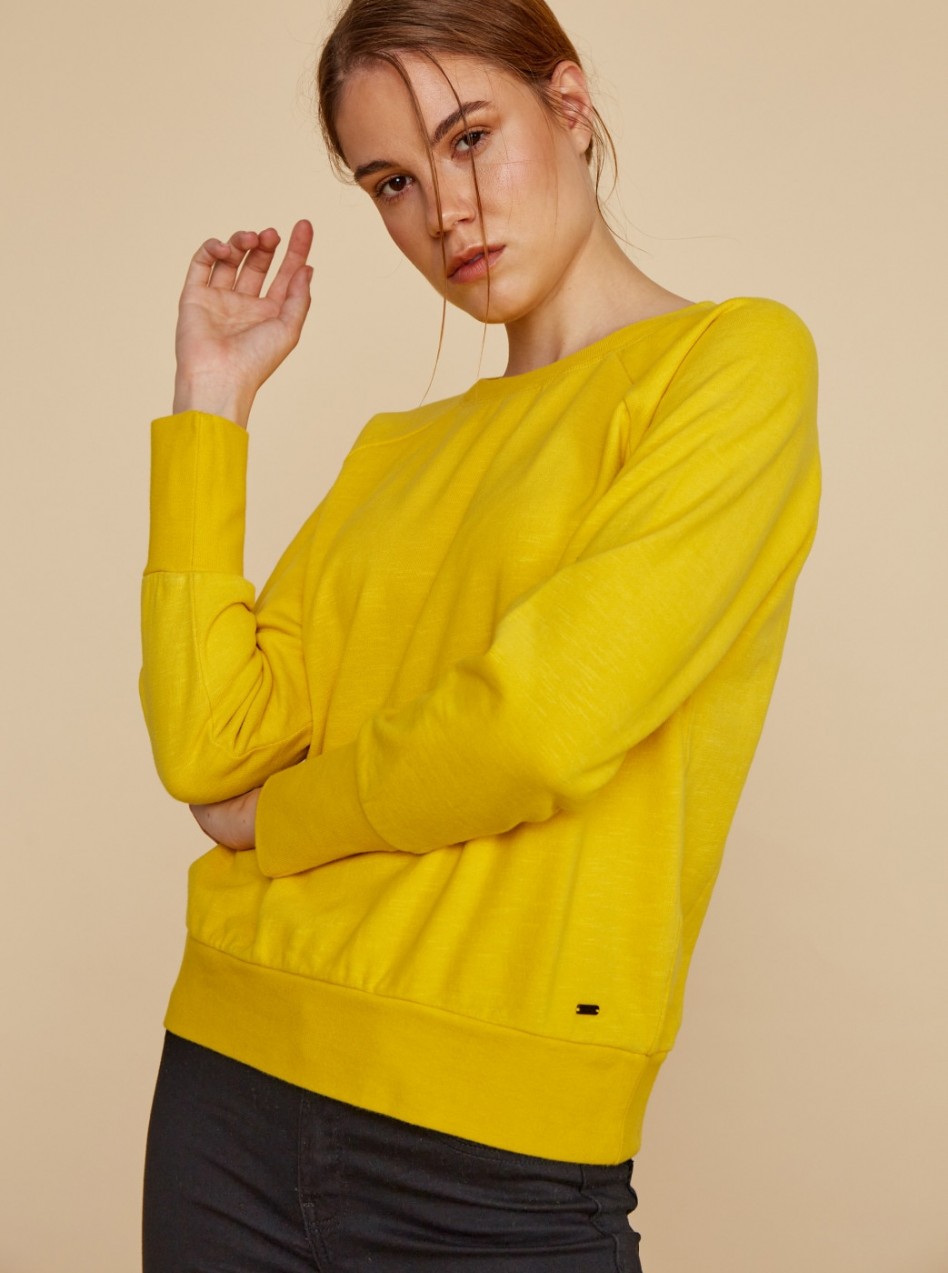 Yellow Women's Basic Sweatshirt ZOOT Baseline Penelope
