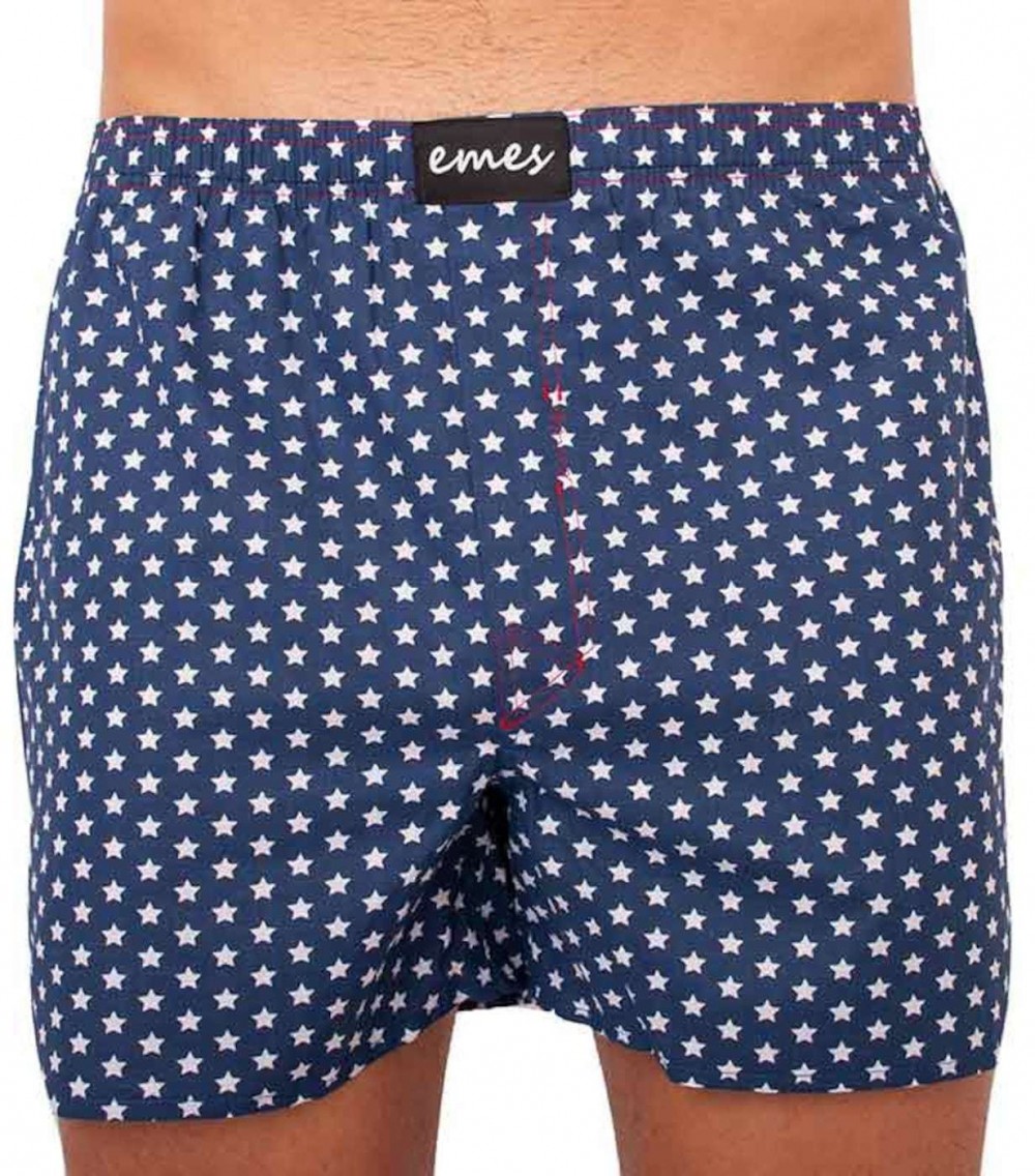 Emes blue men's shorts with stars