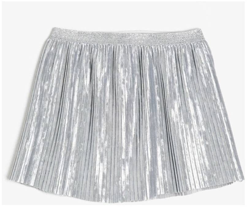 Koton Gray Child Shimmer Detailed Skirt