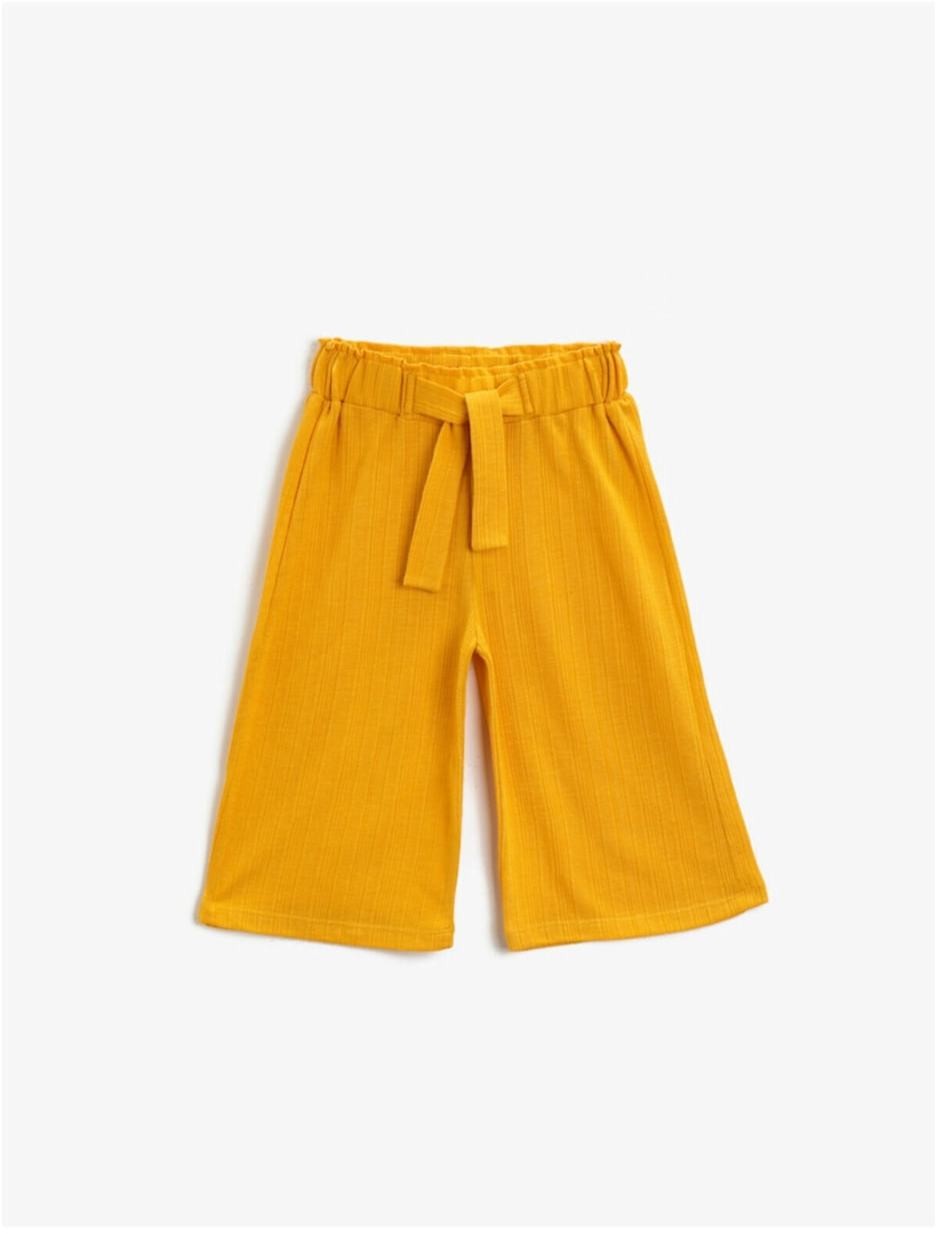 Koton Girls Yellow Loose Pants