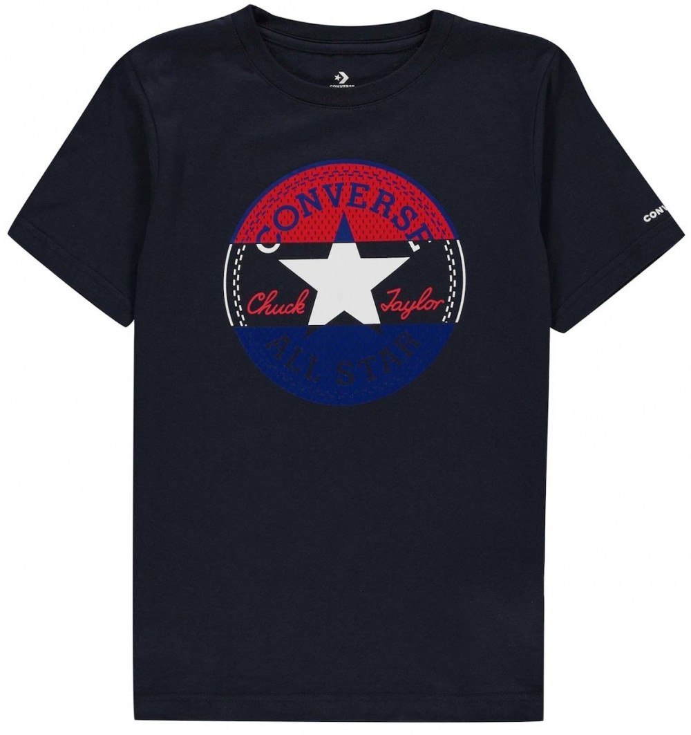 Converse Short Sleeve Logo T Shirt Junior Boys