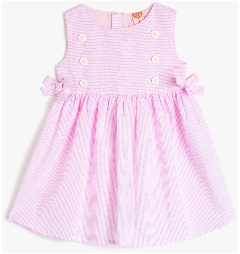 Koton Pink Striped Baby Girl Dress