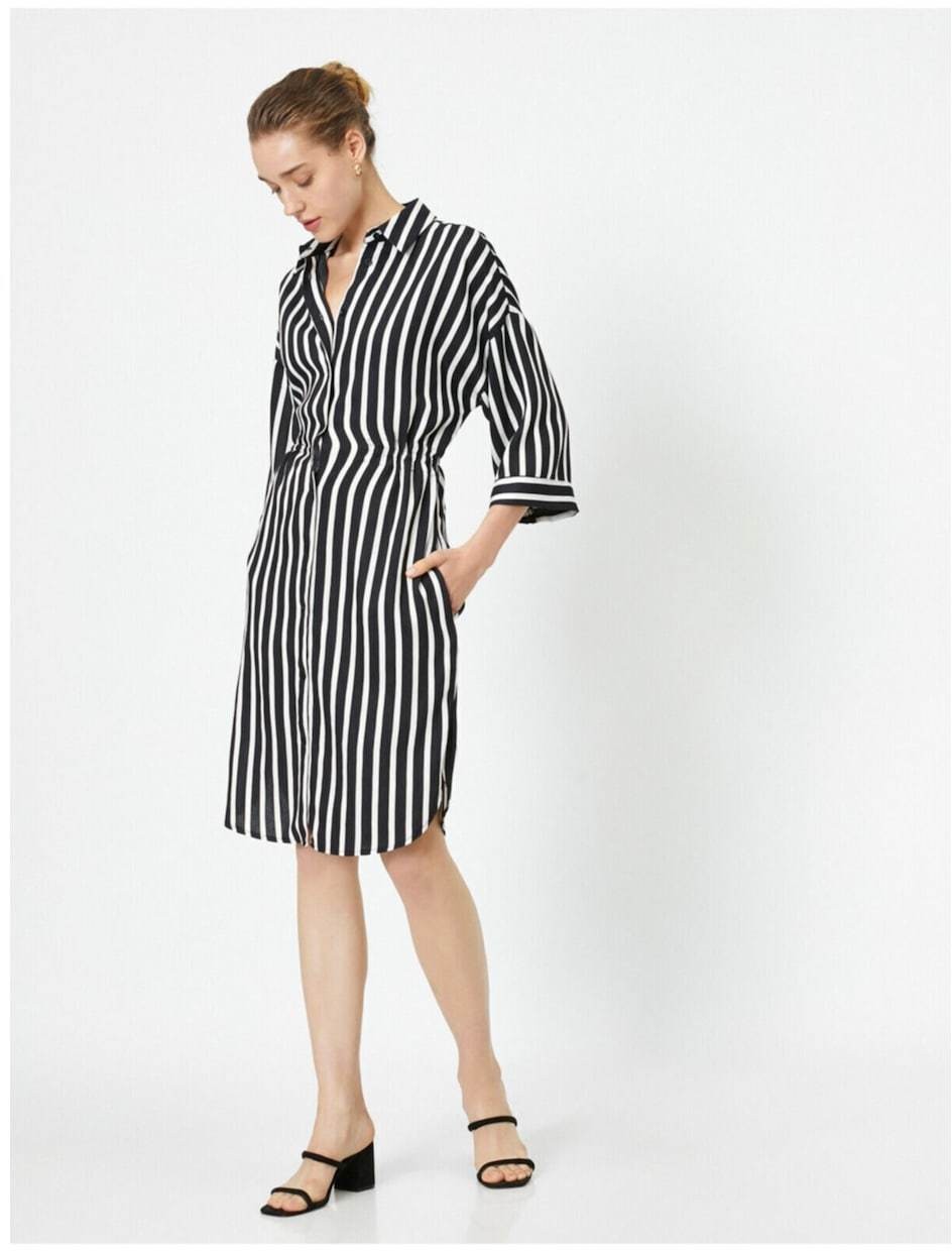 Koton Striped Shirt Dress