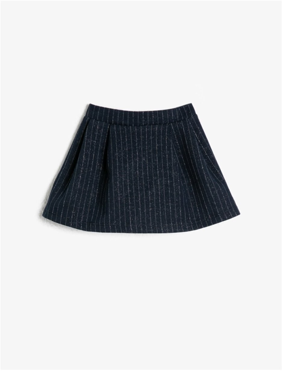 Koton Girl Navy Blue Straight Skirt