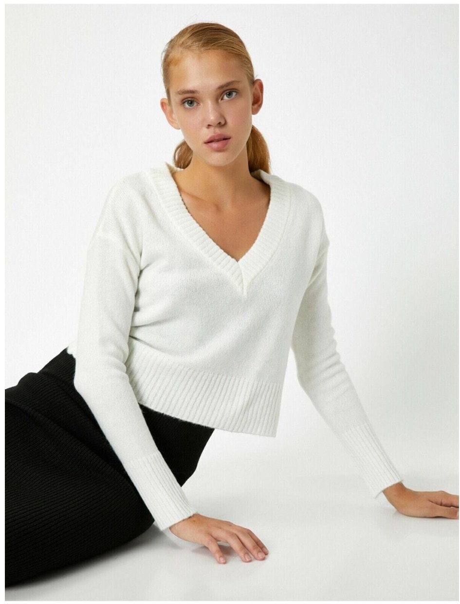 Koton Women Ecru Sweater