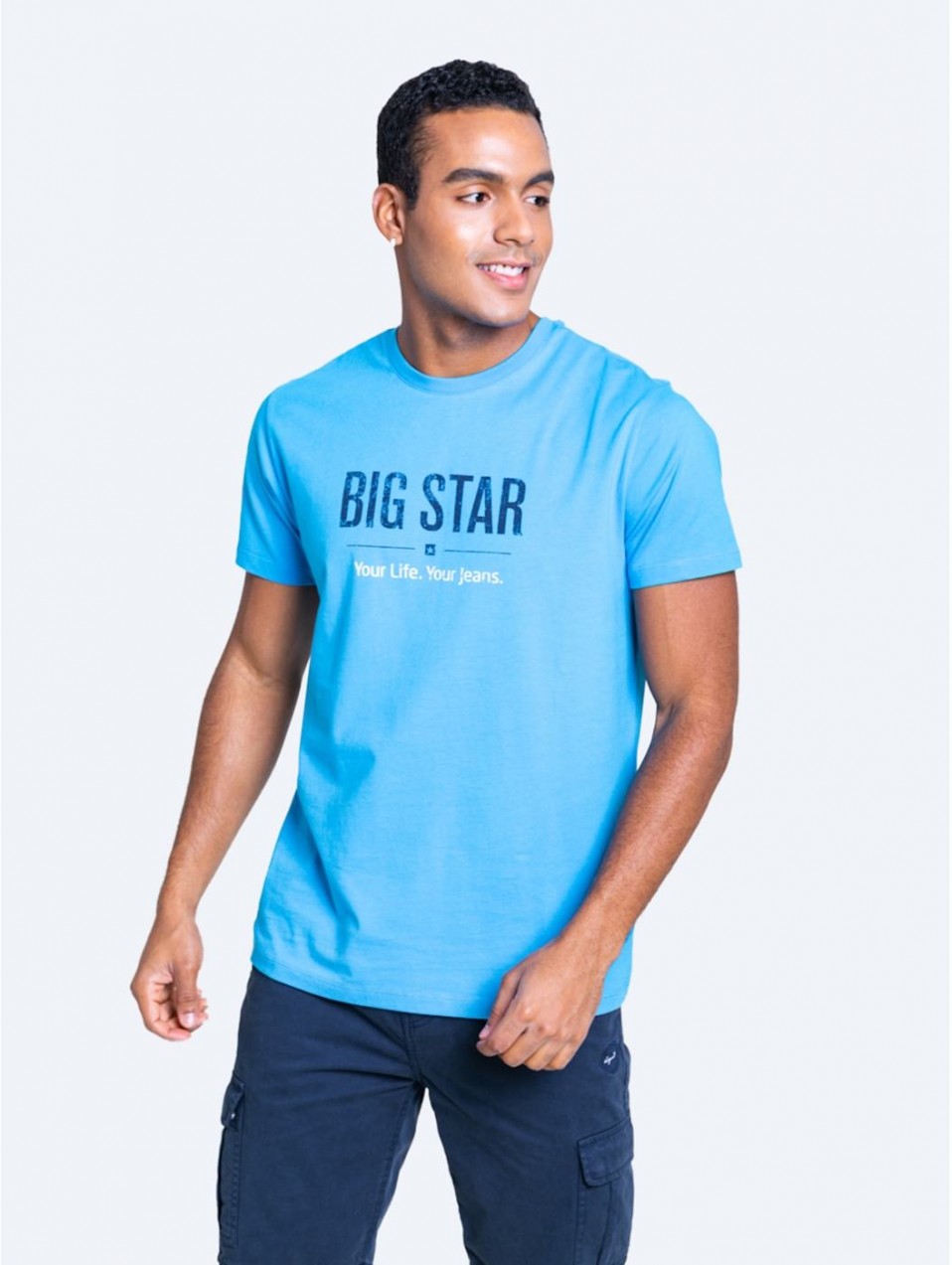 Big Star Man's T-shirt_ss T-shirt 150045  Knitted-401