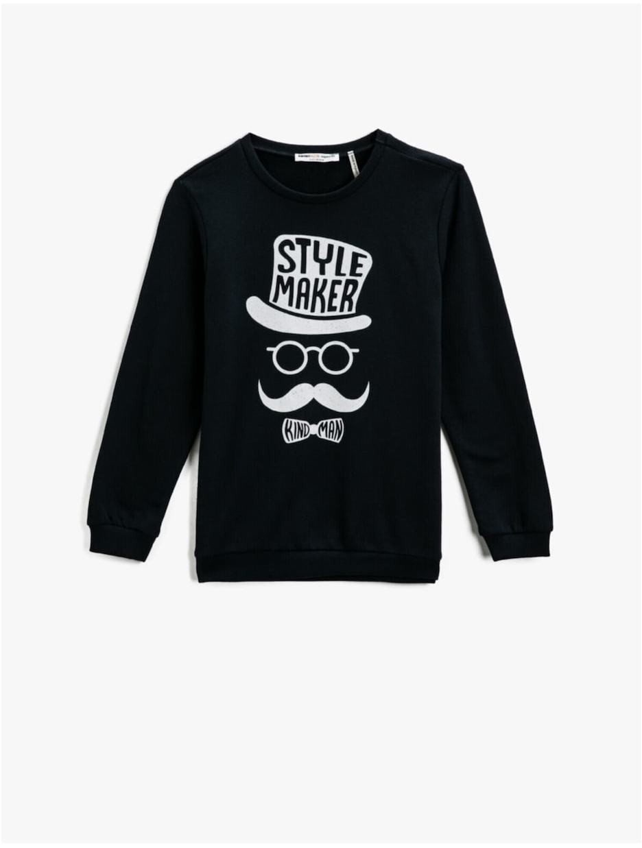 Koton Printed Sweatshirt Crew Neck Long Sleeve