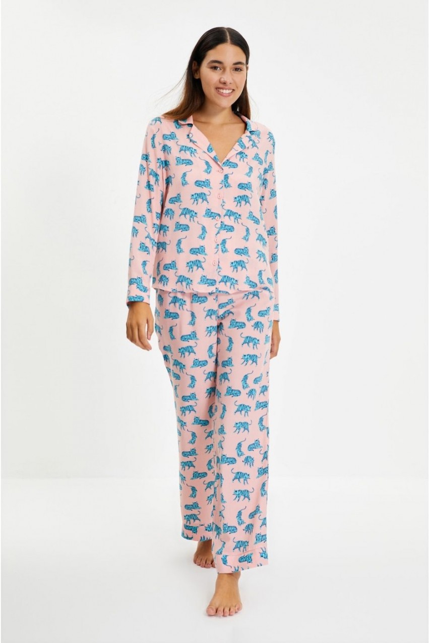 Trendyol Multi Color Woven Pajamas Set
