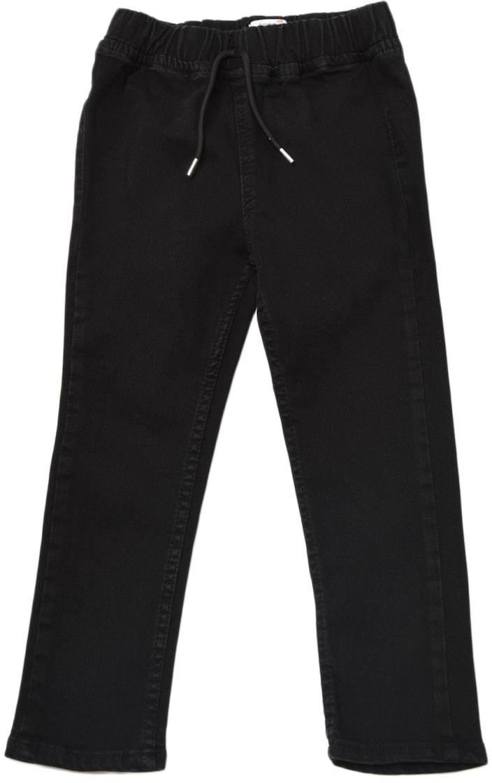 Trendyol Black Elastic Waist Slim Fit Girl's Denim Jeans