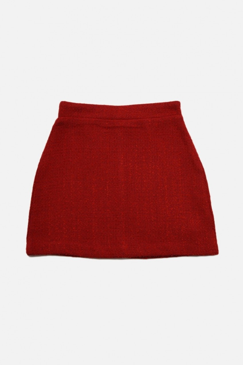 Trendyol Red Buttoned Skirt