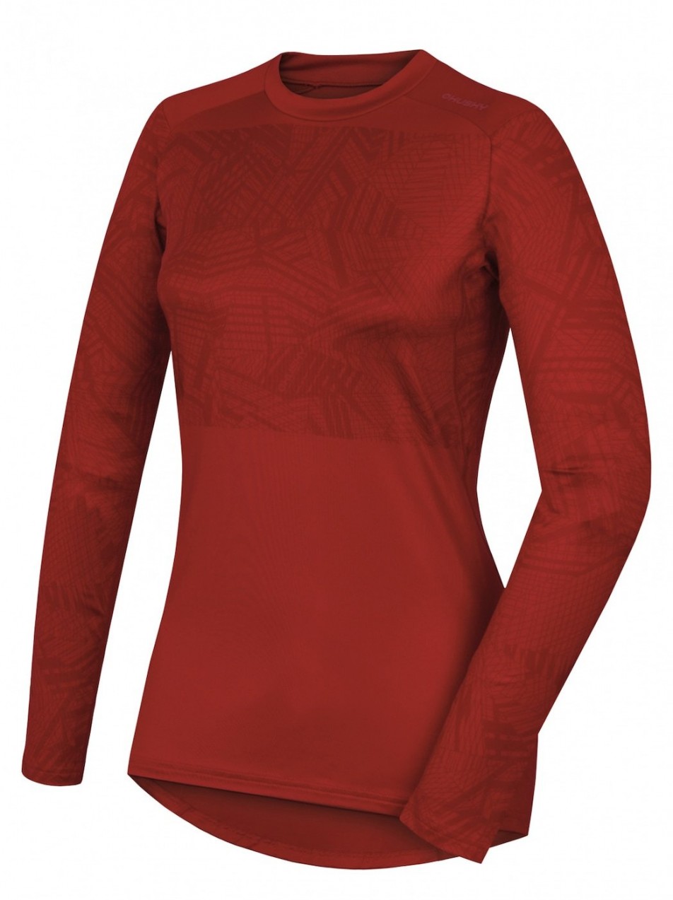 Thermal underwear Active Winter Women's T-shirt with long sleeves red