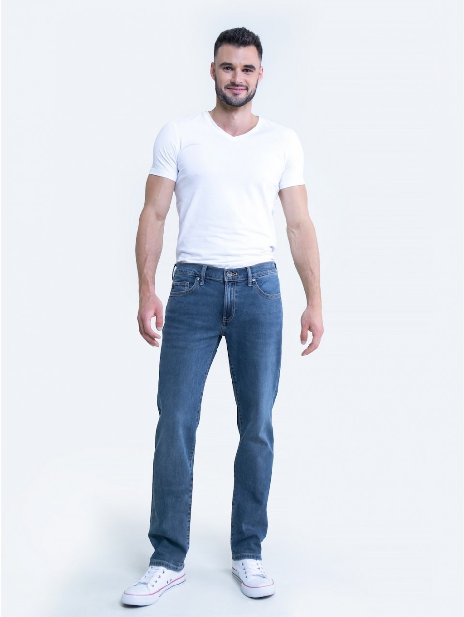 Big Star Man's Slim Trousers 110762  Denim-405