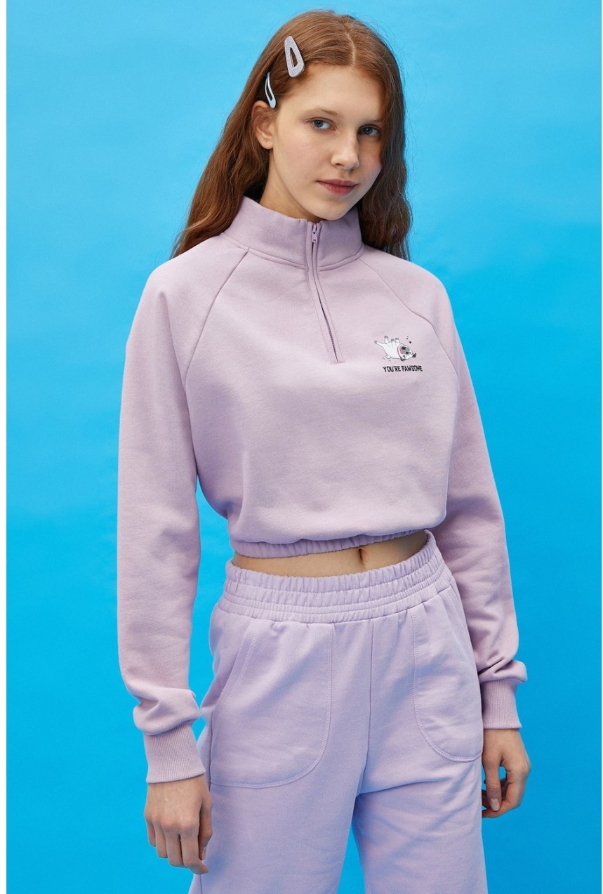 Koton Women's Lilac Sweatshirt