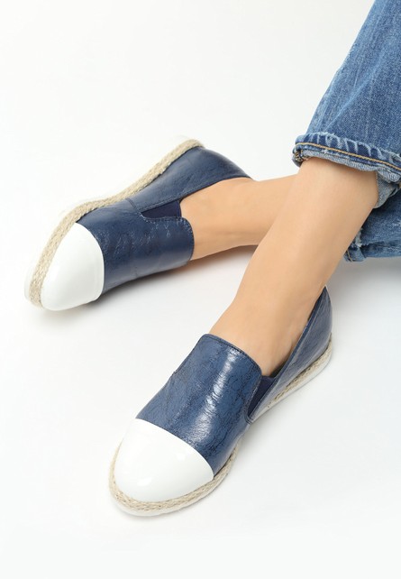 Luitgard tengerészkék női espadrilles