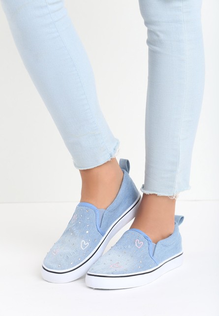 Krissy tengerészkék slip-on tornacipő