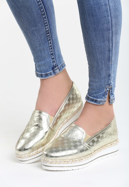 Rhea aranyszínü slip-on tornacipő