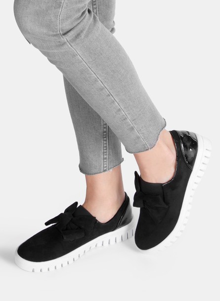 Bellissima fekete slip-on tornacipő