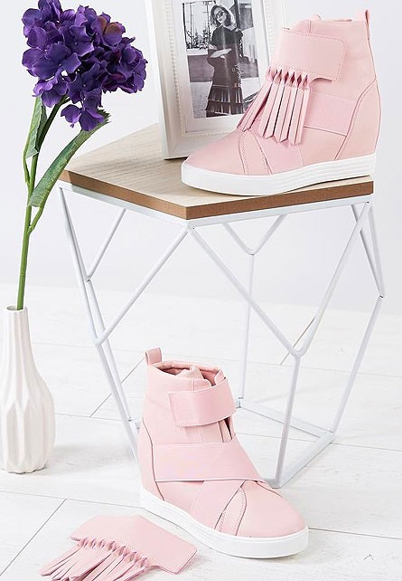 Liora rózsaszín telitalpú sneakers
